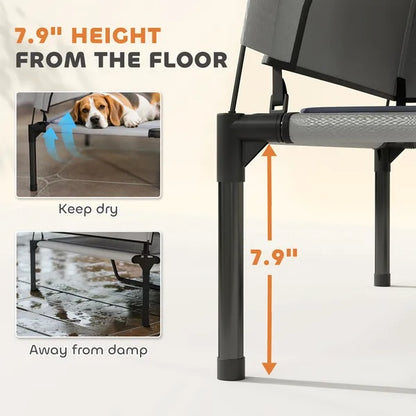 Elevated Dog Bed With Removable Canopy